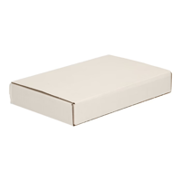 Brievenbusdoos A6 met zijklep, 155x110x26mm binnenmaat, wit