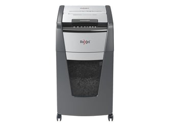 Rexel Optimum Auto+ 225X Automatische Papiervernietiger, P4 Cross-Cut Snippers, 60L, 225 Vellen, Zwart artikel afbeelding
