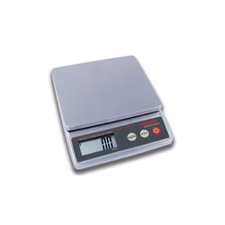 Compacte weegschaal bediening met 3 toetsen weegbereik tot 5 kg, afleesbaarheid 1 g, weegplaat 150x210 mm