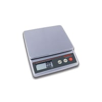 Compacte weegschaal bediening met 3 toetsen weegbereik tot 5 kg, afleesbaarheid 1 g, weegplaat 150x210 mm
