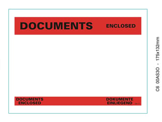 JIPSNEL Doculop© C6 Buitenafm. 175x132mm Documents Enclosed artikel afbeelding