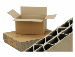 Verzenddoos CleverPack dubbelgolf 486x386x386mm bruin pak à 5 stuks