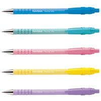 Balpen Paper Mate Flexgrip drukknop pastel schrijfkleur zwart