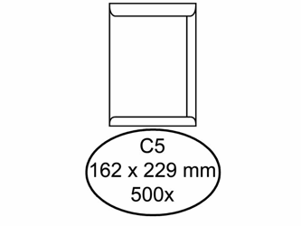 ENVELOP QUANTORE AKTE C5 162X229 100GR WIT  artikel afbeelding