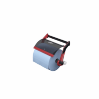 Rolhouder voor poetspapier wandhouder zwart / rood - Tork 652108