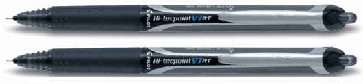 ROLLERPEN PILOT HI-TECPOINT V7 RT DRUKKNOP 0.35MM ZWART artikel afbeelding