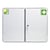 Verbandkast conform DIN 13169 met 2 deuren, wit, h x b x d = 462x604x170 mm met vulling