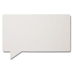Design whiteboard, geëmailleerd SPEECH - spreekballon b x h = 880x580 mm, wit