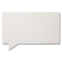 Design whiteboard, geëmailleerd SPEECH - spreekballon