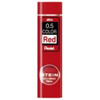 Potloodstift Pentel 0.5mm rood koker à 20 stuks