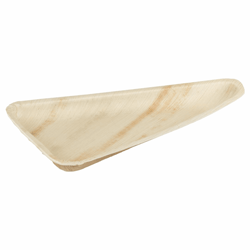 Palmblad bord triangle 24,5x15cm artikel afbeelding