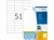 ETIKET HERMA 4459 70X16.9MM PREMIUM A4 5100ST artikel afbeelding