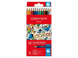 Kleurpotloden Caran D'ache aquarel doos à 12stuks