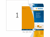 ETIKET HERMA 5149 210X297MM A4 LC 20ST FL ORANJE artikel afbeelding