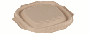 Suikerriet deksel voor BOWL-500ML/17X17X4CM-BRUIN en BOWL-750ML/17X17X5,5CM-BRUIN, kleur bruin