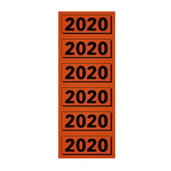 Rugetiket Elba 2020 57x25mm rood artikel afbeelding