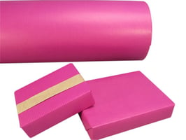 50cm x 200 mtr. bruin kraftpapier, 60 gram, fuchsia