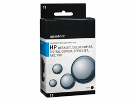 Inktcartridge Quantore alternatief tbv HP C6615D 15 zwart