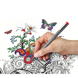 Fineliner Staedtler Pigment 308 zwart 0.2mm