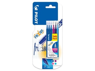 Pilot Frixion Navulling, Fijne Punt 0,7 mm, Assorti (blister 6 stuks)