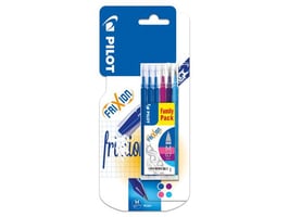 Pilot Frixion Navulling, Fijne Punt 0,7 mm, Assorti (blister 6 stuks)