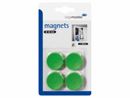 Magneet Legamaster 30mm 850gr groen 4 stuks