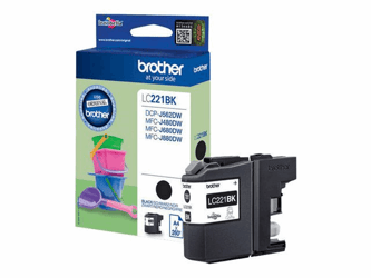 Brother LC-221 Inktcartridge, Zwart artikel afbeelding