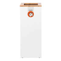 Verzamelaar voor kringloopmateriaal Lune Paxa 65 l wit/oranje