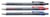 Balpen Quantore rubbergrip drukknop blauw medium