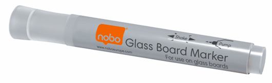 VILTSTIFT NOBO GLASBORD WIT artikel afbeelding