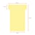 Nobo T-planbordkaarten index 2, ft 85 x 60 mm, geel