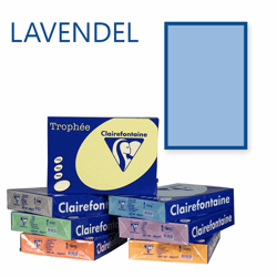 Clairefontaine Trophee kopieerpapier A4 210x297mm 160gr. Kleur: Lavendel. Artikelcode: 1050 artikel afbeelding