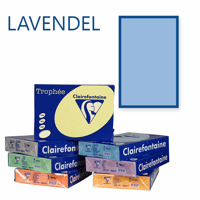 Clairefontaine Trophee kopieerpapier A4 210x297 160 g/m². Kleur: Lavendel. Artikelcode: 1050 (Doos à 4 Pak à 250 Vel)