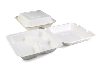Senza suikerriet menubox vierkant 3-vaks 230 x 230 x h80mm