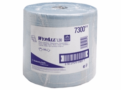 Kimberly Clark Wypall L30 poetsdoekrol, 2-laags, kleur blauw. Verpakt per 500doek artikel afbeelding