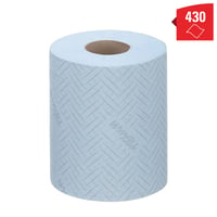 Poetsrol KC WypAll L10 1-laags 18,3cm163m 430vel blauw 6223