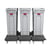 Afvalsorteerstation SLIM JIM® met kunststof trolley inhoud 3x60 l