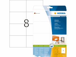 Etiket HERMA 5062 105x74mm premium wit 200 stuks