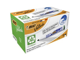 BiC Velleda 1701 Whiteboardmarker, Ronde Punt, 1,5 mm, Groen (pak 12 stuks)