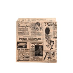 Vetvrij snackzakje krant bruin 17x18cm artikel afbeelding