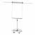 Flip-over, ronde voet bordhoogte 970 mm wit