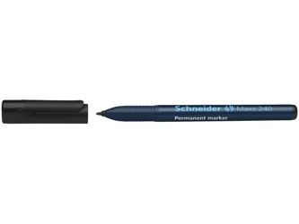 Permanent marker Schneider Maxx 240 rond 1-2mm zwart