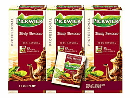Pickwick Professional Minty Morocco, theezakjes, cafeïnevrij, doos, 50 g (pak 75 stuks)