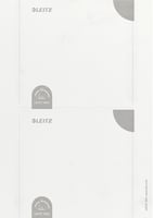 Leitz Rugetiketten, kort insteek Rugbreedte 80 mm, 190 x 56 mm, wit, bedrukbaar (pak 100 stuks)  artikel afbeelding