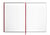 Notitieboek Oxford Black n' Red A4 96vel ruit 5mm