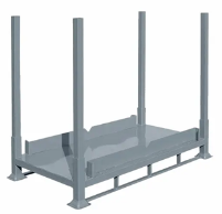 Pallet met uitneembare palen