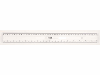 Staples Liniaal, barstbestendig, 40 cm / 15,75 inch, transparant artikel afbeelding