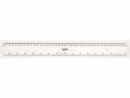 Staples Liniaal, barstbestendig, 40 cm / 15,75 inch, transparant