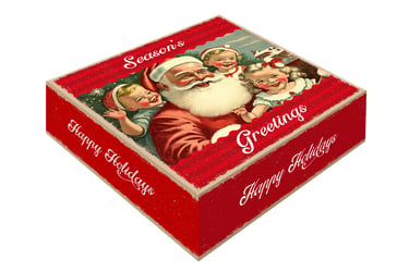 Deksel 40/40 Vintage Christmas 370x370x105 mm