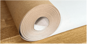 Stucloper Eco ca. 65cm breed. Totale opervlakte 25m² Bruin/Wit 200-225g/m²